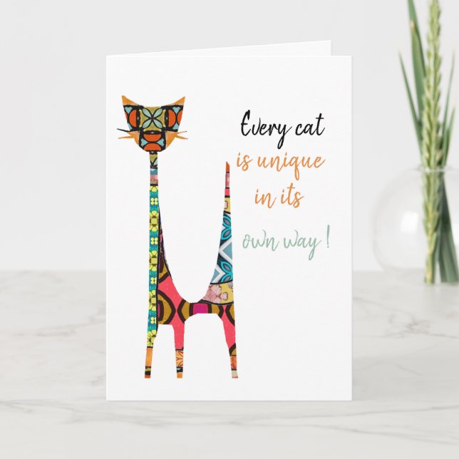 Carte de chat (Devant)