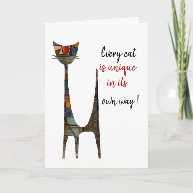 Carte de chat (Devant)