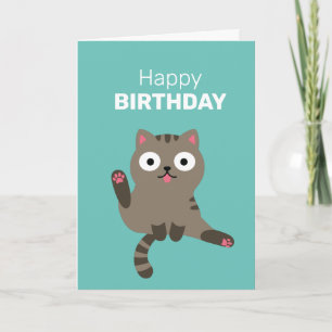 Carte de chat amusante