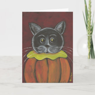 Carte de chat citrouille par Liz Revit