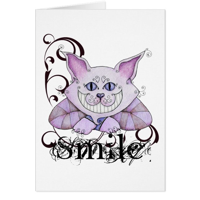 Carte de chat de Cheshire (Devant)