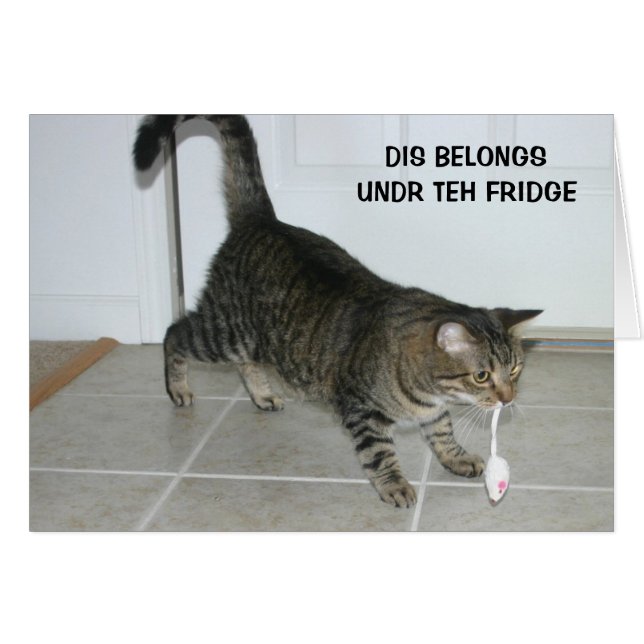 Carte de chat de LOL (Devant horizontal)