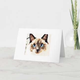 Carte de chat de Ragdoll