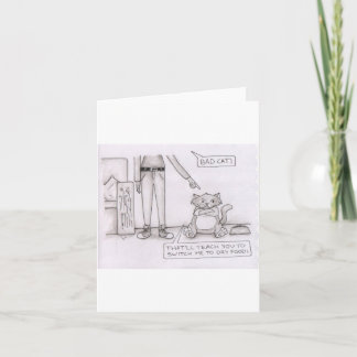 carte de chat drôle