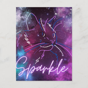 Carte de chat Galaxy "Sparkle"