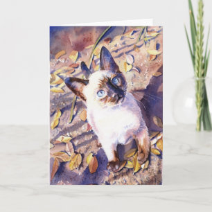 Carte "de chat siamois"