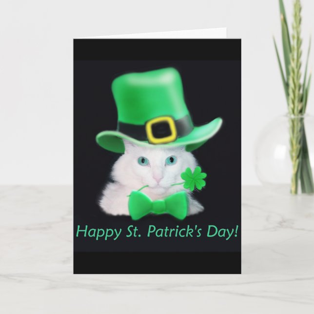 Carte de chat St.Patricks Day (Devant)