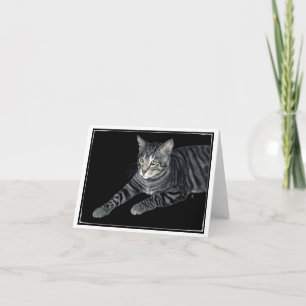 Carte de chat Tabby "Le Mouser"