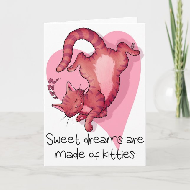Carte de chat Valentines (Devant)