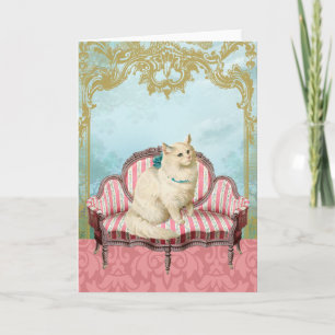 Carte de chat victorienne