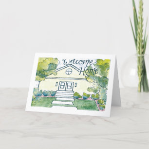 Carte de chauffage domestique aquarelle