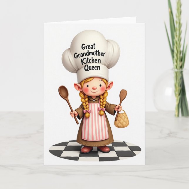 Carte de Chef Grand-mère chérie (Devant)