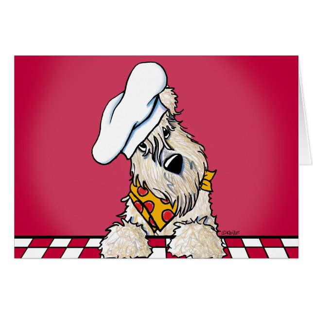 Carte de chef Wheaten Terrier (Devant Horizontal)