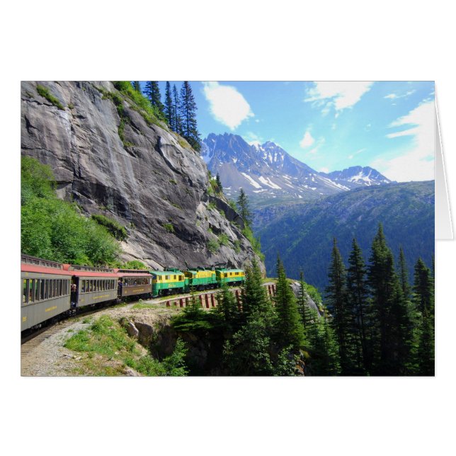 Carte de chemin de fer White Pass & Yukon (Devant horizontal)