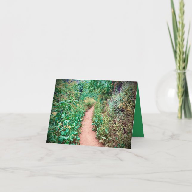Carte de chemin fleuri luxuriant (Devant)