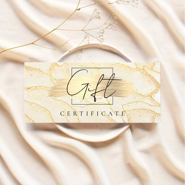 Carte de chèque cadeau Watercolor Gold Foil (Créateur téléchargé)
