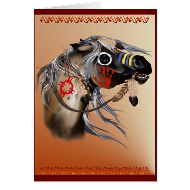 Carte de cheval de guerre (Devant)