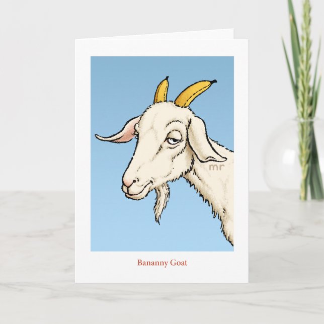 Carte de chèvre Bananny (Devant)