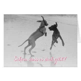 Carte de chien "Beau"