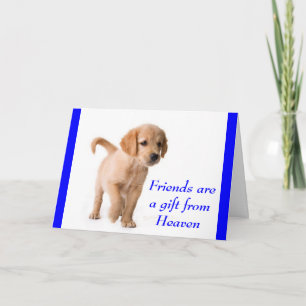 Carte de Chien Chiot Retriever Golden Amitié