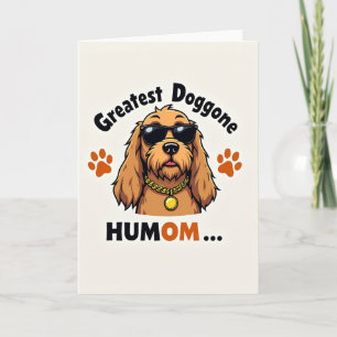 Carte de chien cool graphique