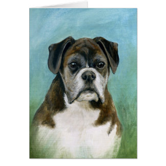 Carte de chien de boxeur