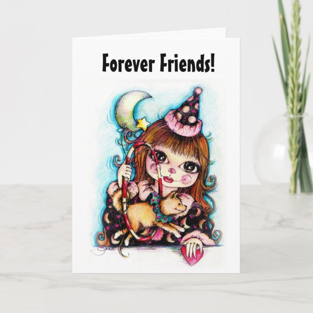 Carte de chien de cirque Friends Forever (Devant)