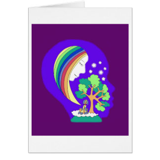 Carte de chien de lune