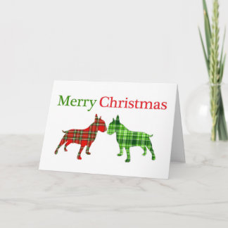 Carte de chien de Noël