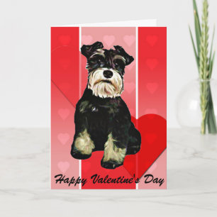 Carte de chien de Schnauzer de Valentine
