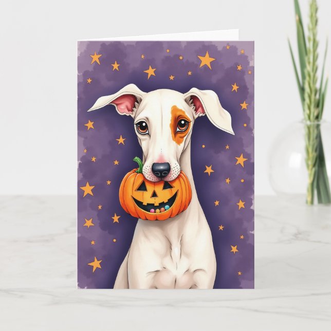 Carte de chien nuit étoilée (Devant)
