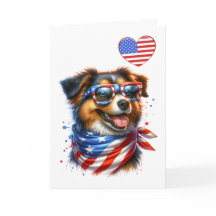 Carte de chien patriotique