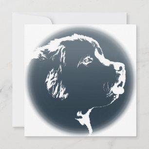Carte de chien personnalisée Invitations de Terre-