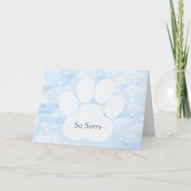 Carte de chien Sympathy (Devant)