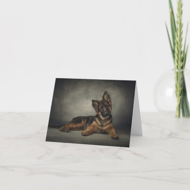 Carte de chiot de berger allemand (Devant)