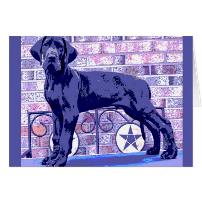Carte de chiot de great dane d'Européen (Devant Horizontal)