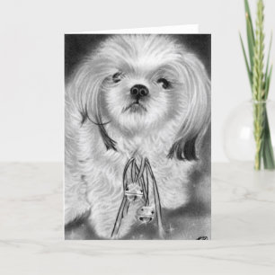 Carte de chiot pour cloches en argent