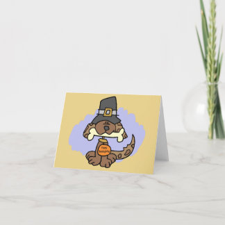 Carte de chiot Thanksgiving