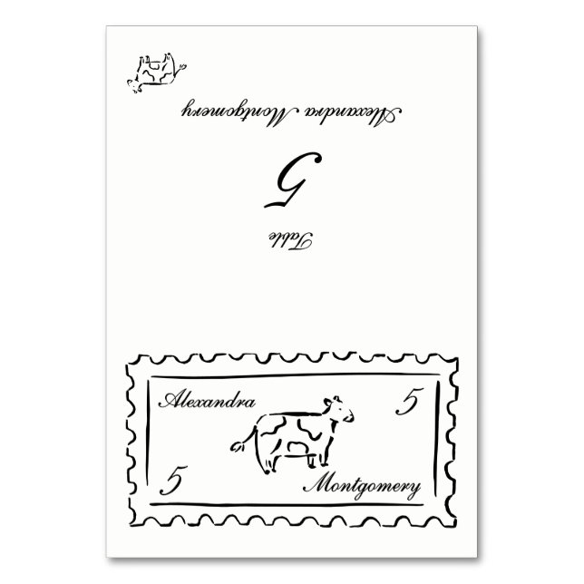 Carte de choix de repas à l'illustration manuelle  (Par défaut)