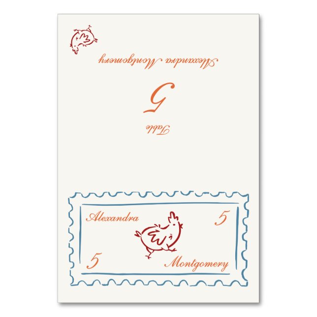 Carte de choix de repas à l'illustration manuscrit (Par défaut)