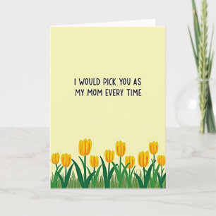 Carte de choix floral pour maman douce