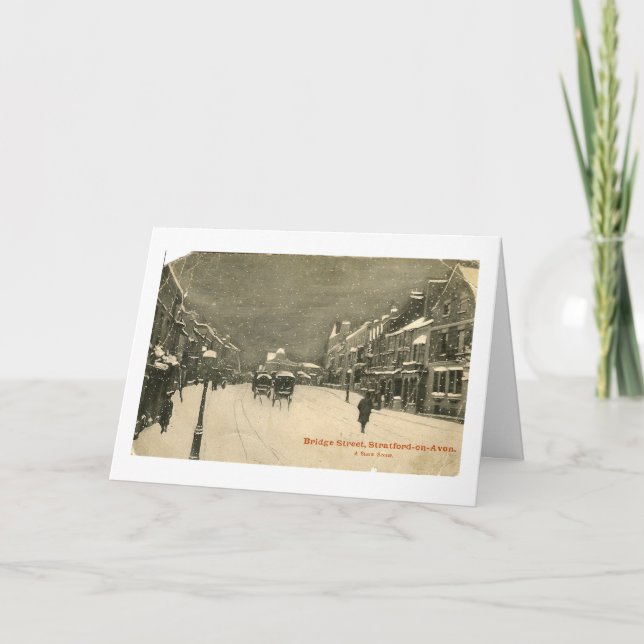 Carte de Christmas, Stratford-upon-Avon (Devant)
