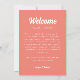 Carte de chronologie de week-end de mariage rose c