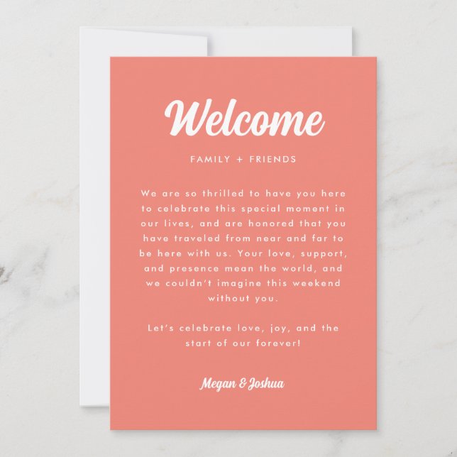 Carte de chronologie de week-end de mariage rose c (Devant)