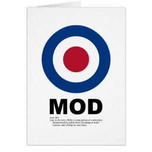 Carte de cible de mod d'années '60