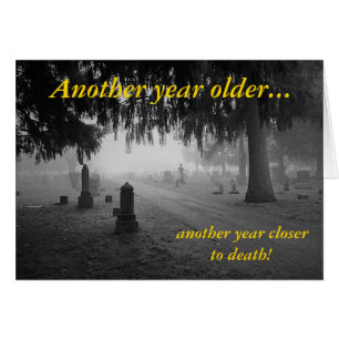 Carte de cimetière de joyeux anniversaire