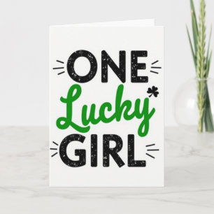 Carte de circonstance joyeuse pour une fille chanc