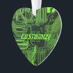 Carte de circuit électronique écologique à circuit<br><div class="desc">Cadeaux de circuits imprimés personnalisés pour les geeks ou cadeaux pour les nerds. En voici un pour l'Ordinateur Nerd ou Geek en chacun de nous. Geek Sortez votre Nerd avec cette carte de circuit électronique PCB personnalisée. Il s'agit d'une image de fond d'une carte de circuit imprimé ou d'une carte...</div>