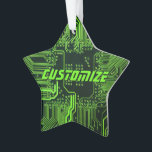 Carte de circuit électronique écologique à circuit<br><div class="desc">Cadeaux de circuits imprimés personnalisés pour les geeks ou cadeaux pour les nerds. En voici un pour l'Ordinateur Nerd ou Geek en chacun de nous. Geek Sortez votre Nerd avec cette carte de circuit électronique PCB personnalisée. Il s'agit d'une image de fond d'une carte de circuit imprimé ou d'une carte...</div>