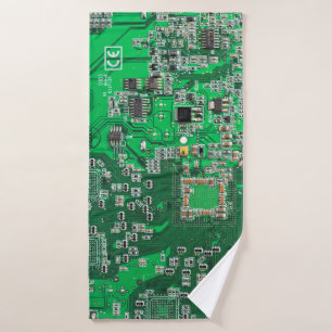 Carte de circuit Geek d'ordinateur vert
